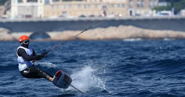 Paris Olympics: Singapore's Max Maeder sits third after first day of kitefoiling event