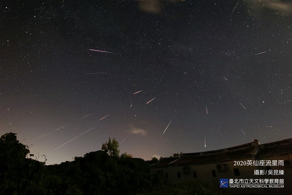 Perseid meteor shower to peak on Monday: Taipei Astronomical Museum