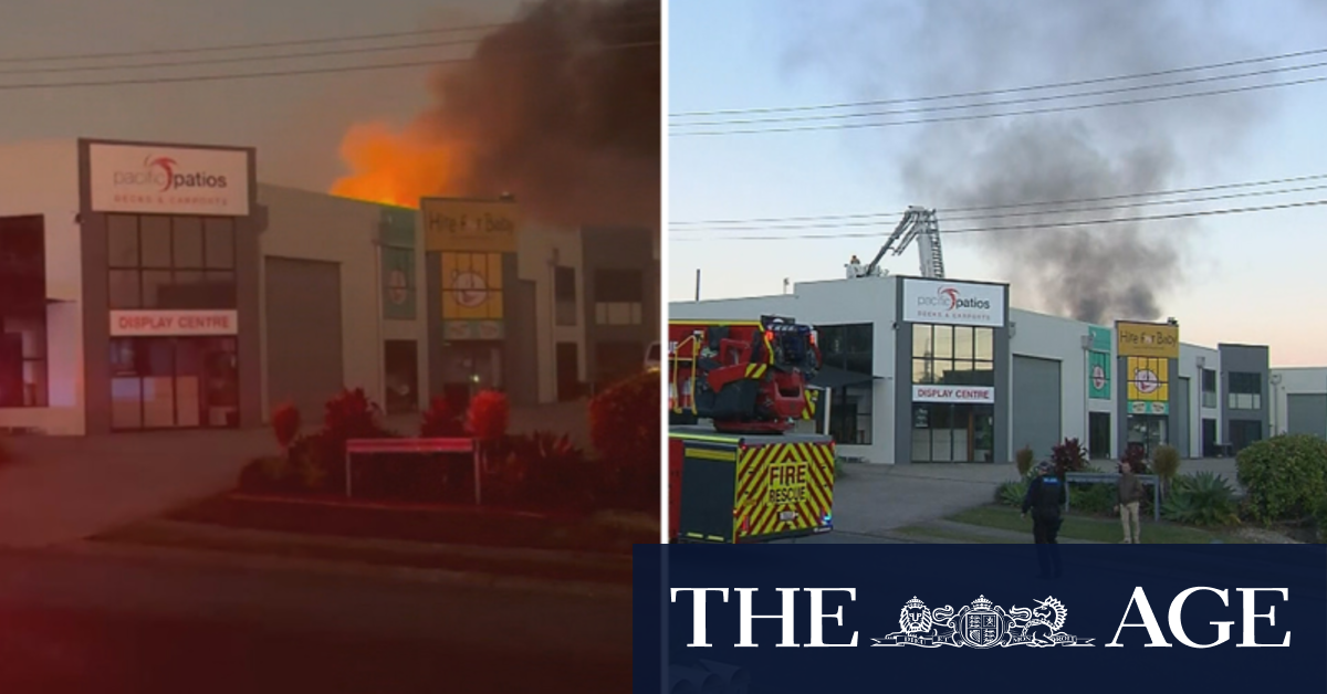 Police investigate Burleigh Waters warehouse after blaze erupts