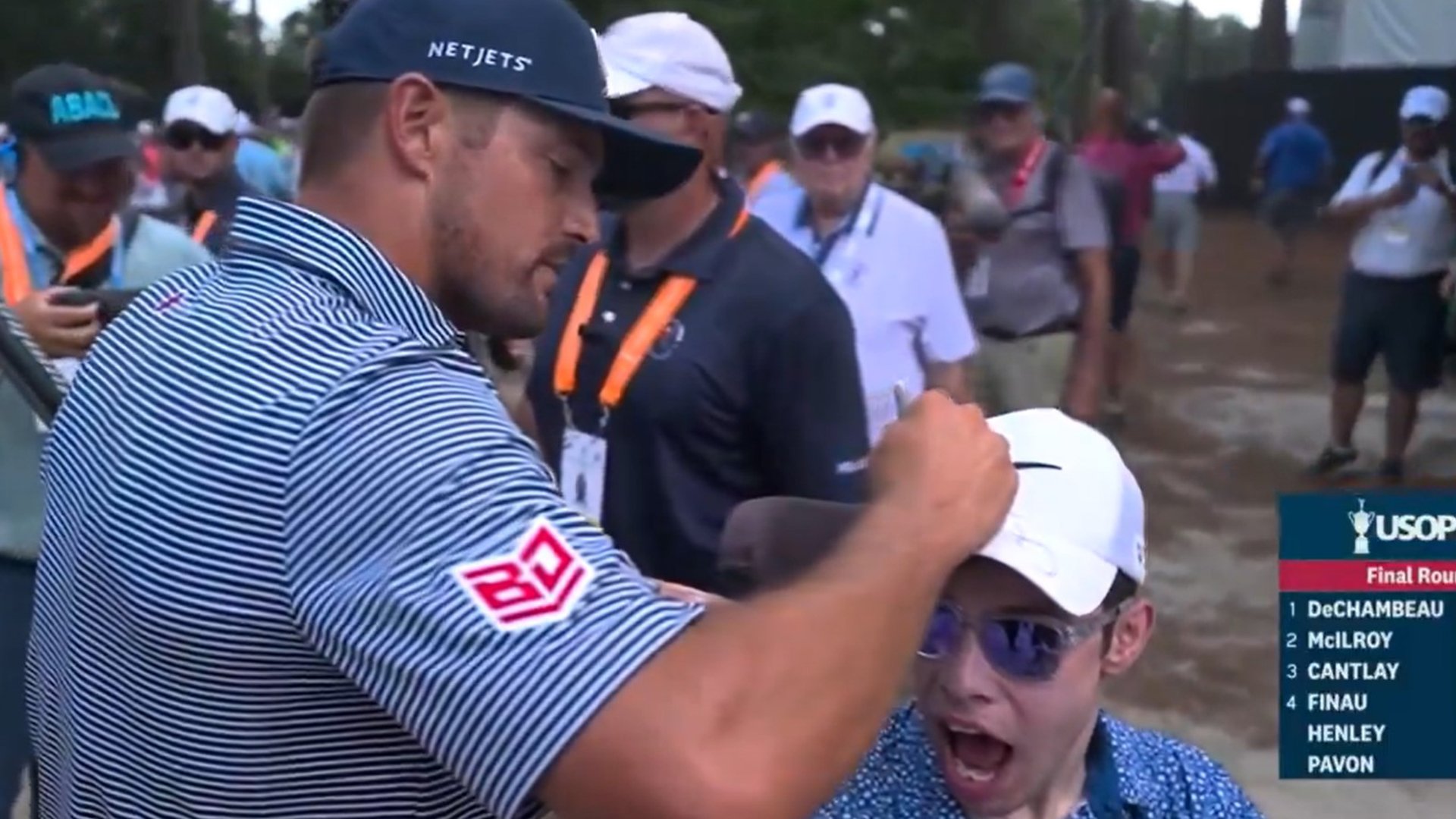 Rory McIlroy and Bryson DeChambeau reduce fans to tears with heartwarming gesture in final round of US Open