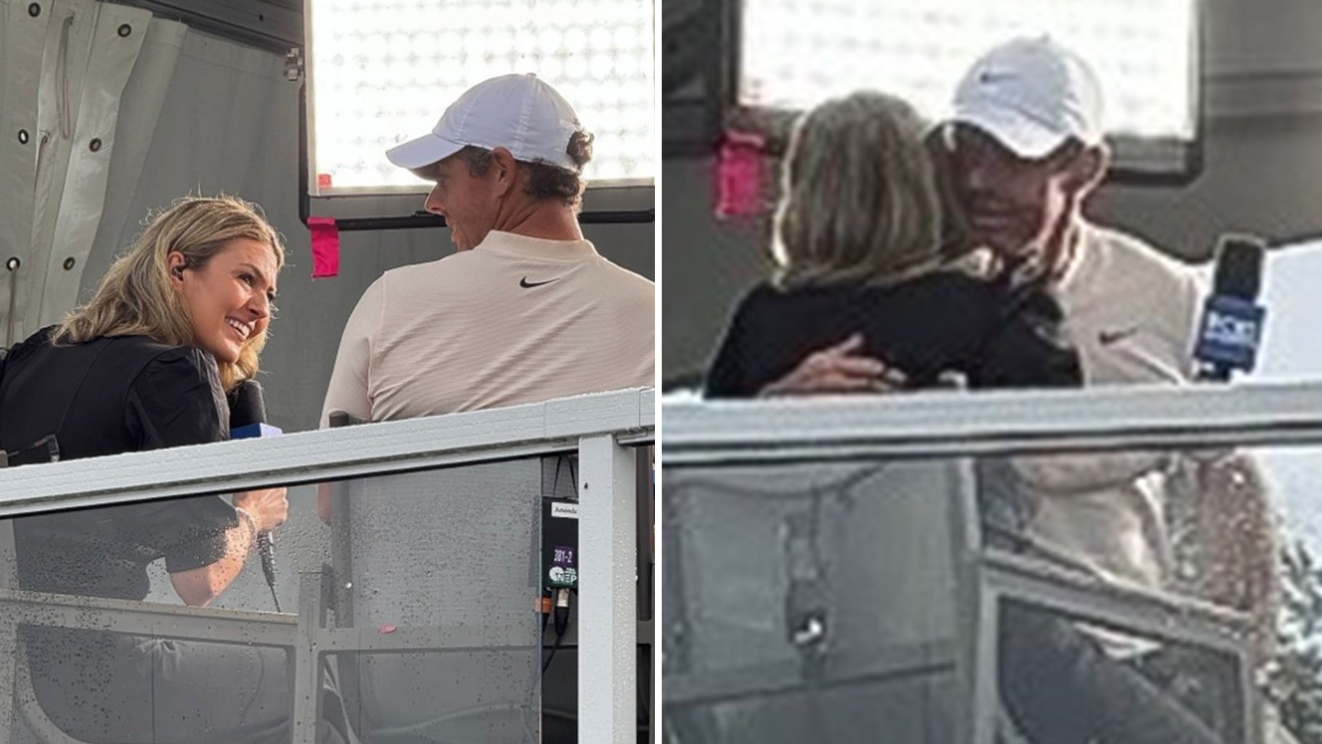 Rory McIlroy spotted hugging Amanda Balionis as CBS Sports reporter romance speculation grows amid Erica Stoll divorce