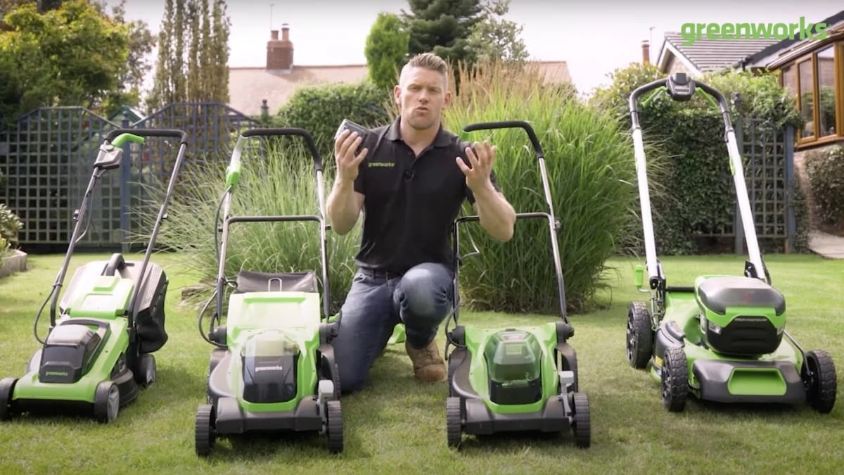 Save up to 30% on Greenworks electric lawn tools