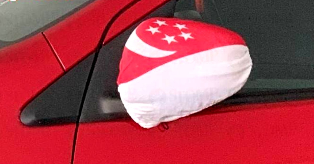 Singaporean slams motorists over 'disrespectful' flag display on side mirrors