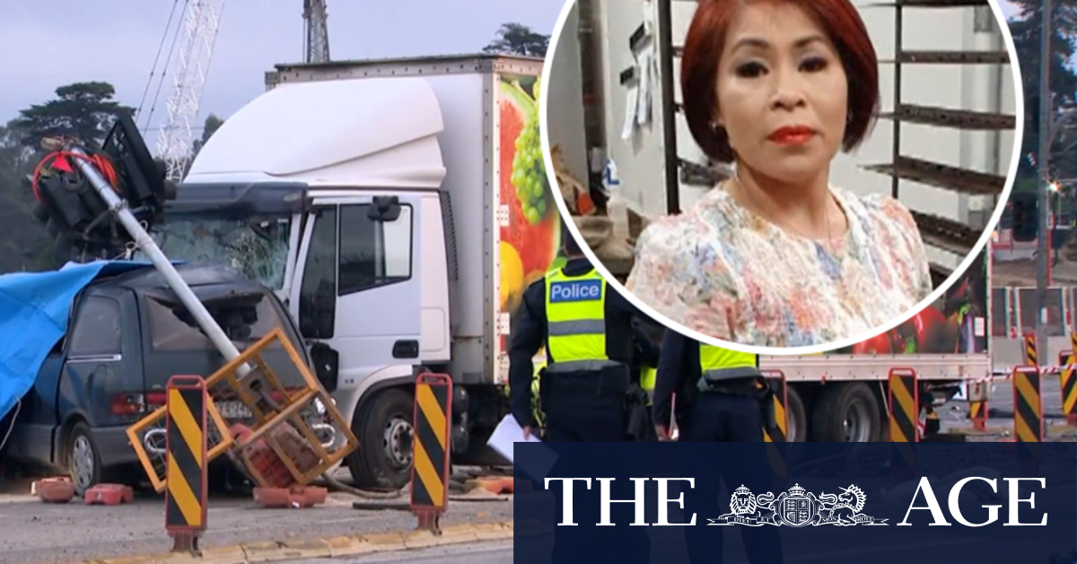 'Sweet' mum-of-three killed in horror truck collision in Melbourne's east