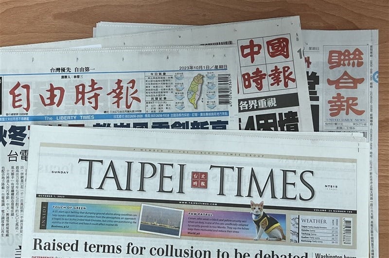 Taiwan headline news