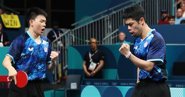 Taiwan reaches Olympic men's team table tennis quarterfinals