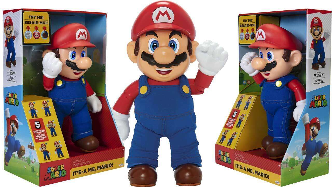 Talking Super Mario Doll With 30-Plus Sound Effects Is Over 50% Off At Amazon