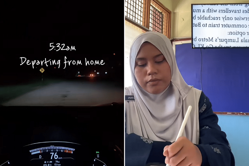 Teacher in Malaysia endures 168km daily commute so that she can care for mother at home