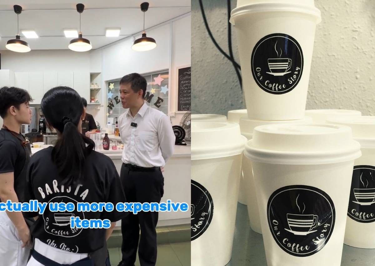 Teens run cafe in school supporting needy kids, Chan Chun Sing asks 'You're charging friendship prices?' 