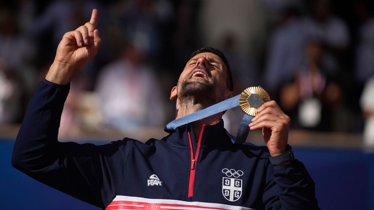 'The biggest sporting success I've ever had in my career': Djokovic ecstatic with his Olympic gold