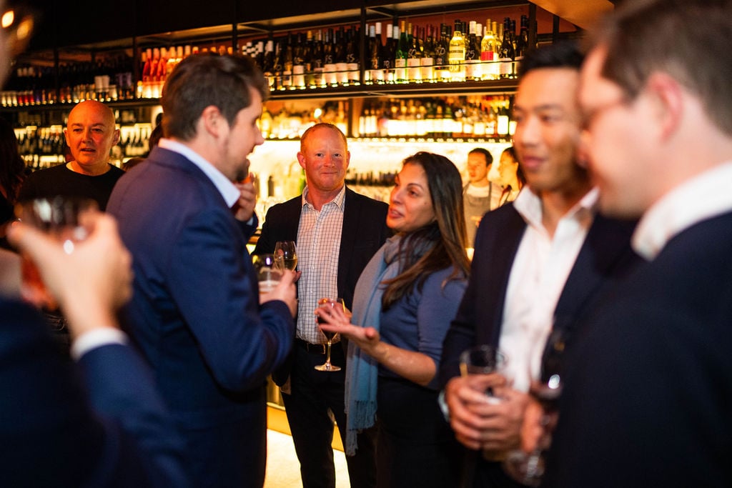 The Luxury Network Members Evening at Bar Messenger with Pommery