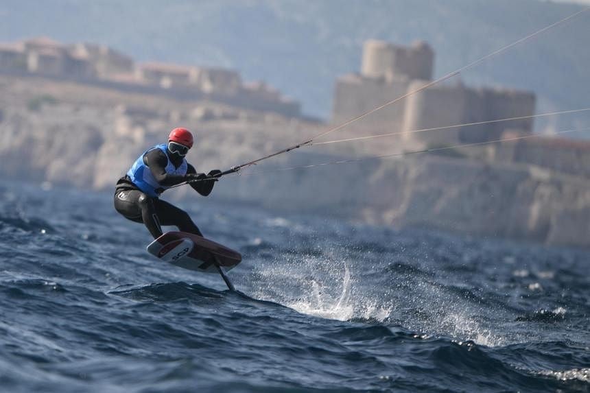 The wait for an Olympic medal goes on for Singapore kitefoiler Max Maeder