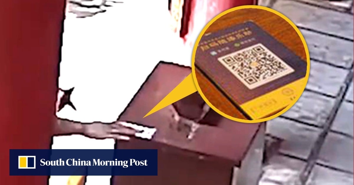 Thieving China law graduate swipes US$4,200 in temple donations by switching QR codes