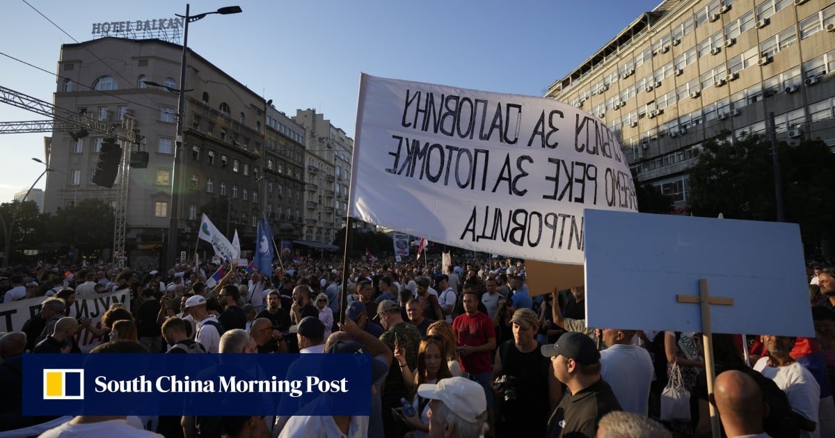 Thousands protest lithium mining in Serbia. Officials call it a coup plot