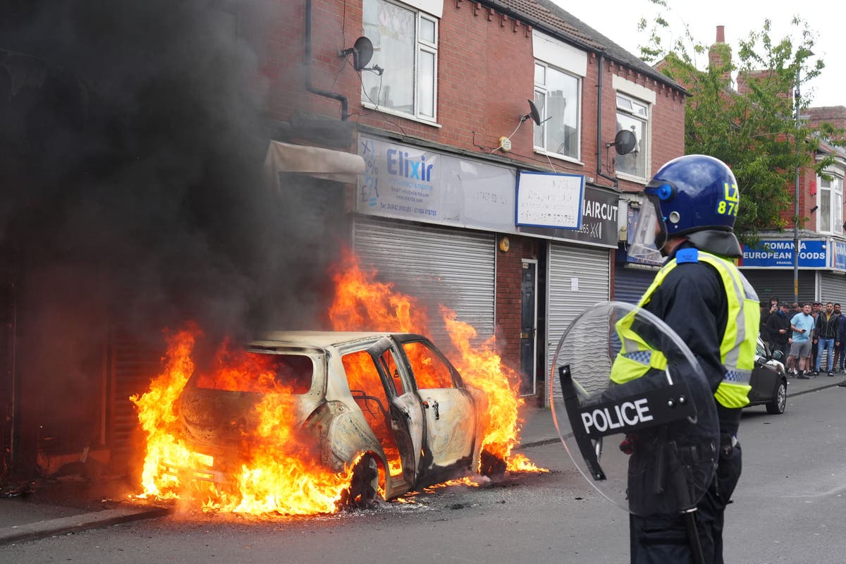 Trio face first potential jail terms on violent disorder charge after riots