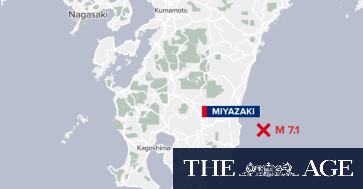 Tsunami warning issued after earthquake strikes off coast of Japan