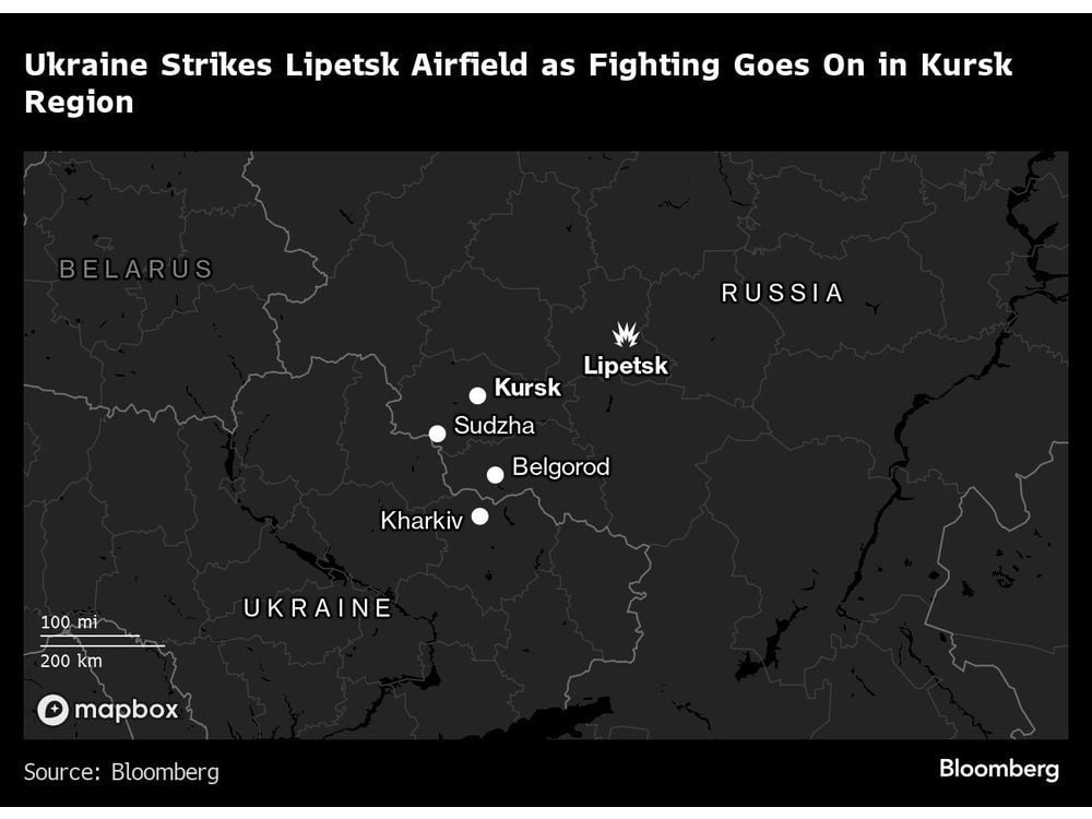 Ukraine Strikes Russian Airfield as Military Incursion Goes On