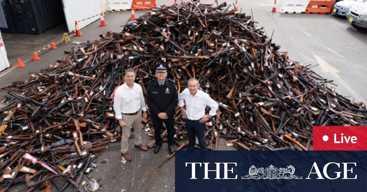 WA news LIVE: 70,000 guns remain in WA community as buyback scheme continues