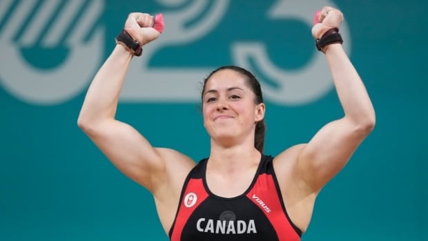 Watch Canadian weightlifter Maude Charron go for gold in women's 59kg class