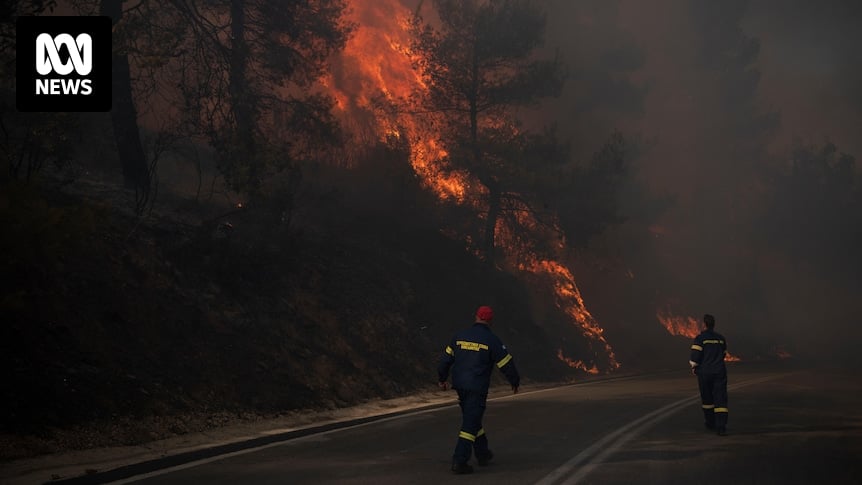 Wildfire with flames as high as 25 metres rages near Athens