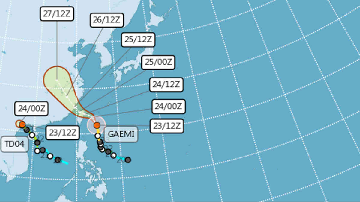 Work and classes suspended, residents evacuated from vulnerable areas as Typhoon Gaemi approaches Taiwan