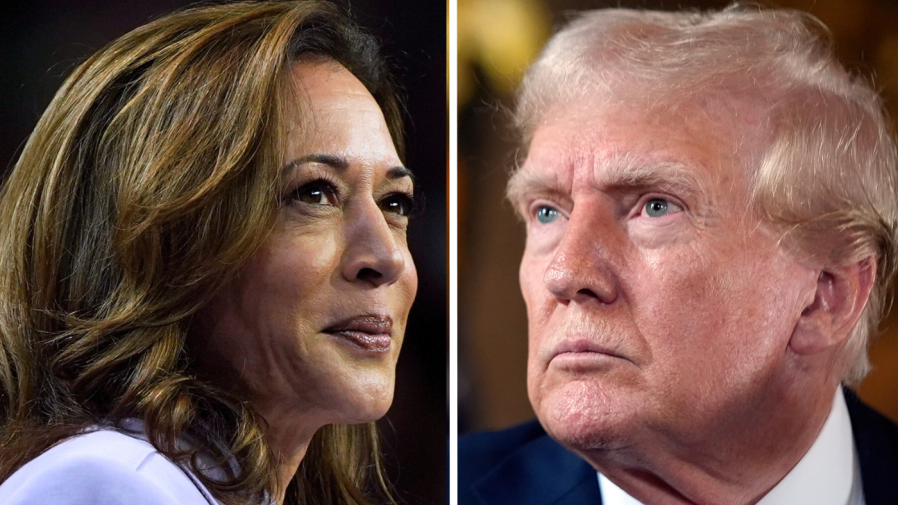 Trump shares fake image of Harris speaking to communist event