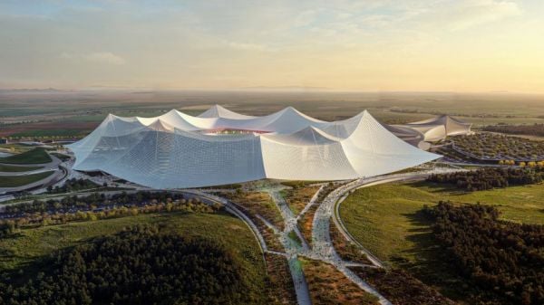 The World's Largest Football Stadium Will Look Like a Tent