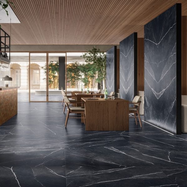 Marmora Nero Antico tile by Casalgrande Padana