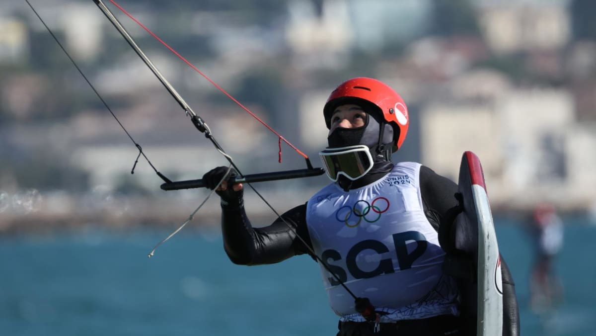 Live: Singapore's Max Maeder in kitefoiling final at Paris Olympics