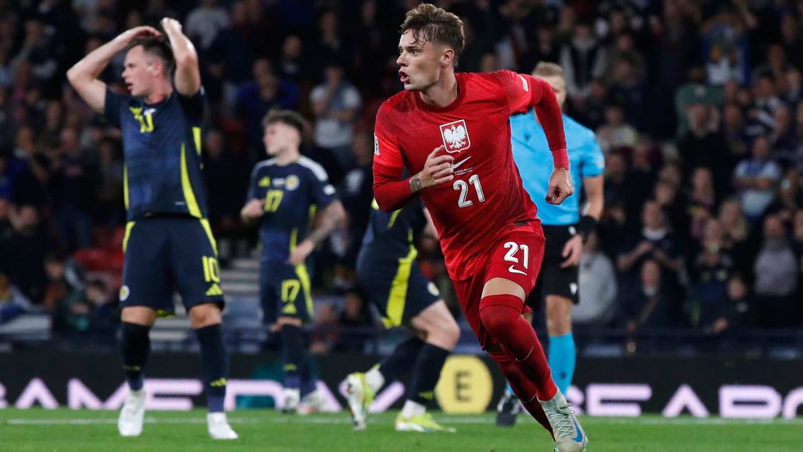 Scotland suffer agonising late defeat to Poland in Nations League opener