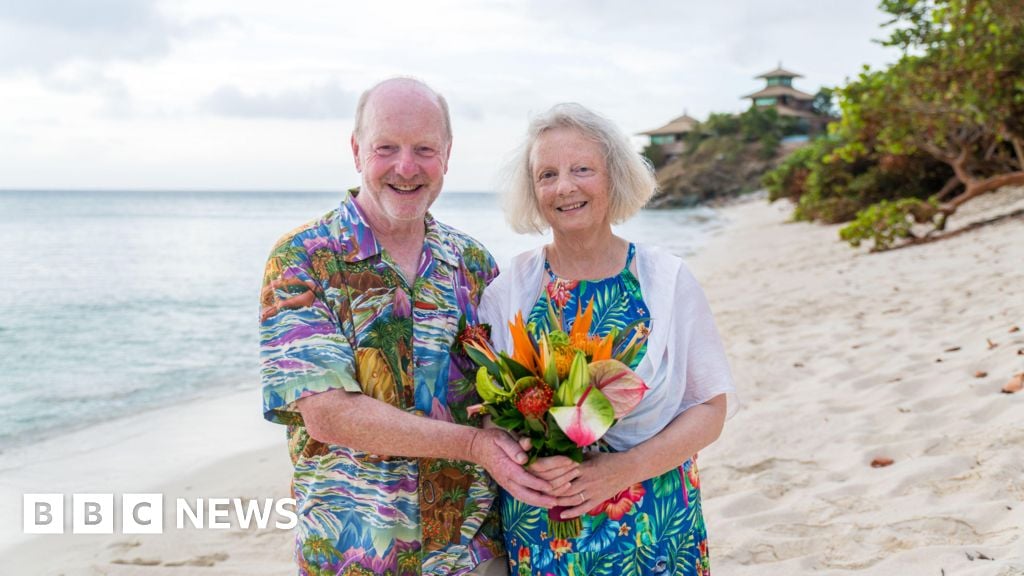 Sir Alan Bates gets married on Richard Branson's island