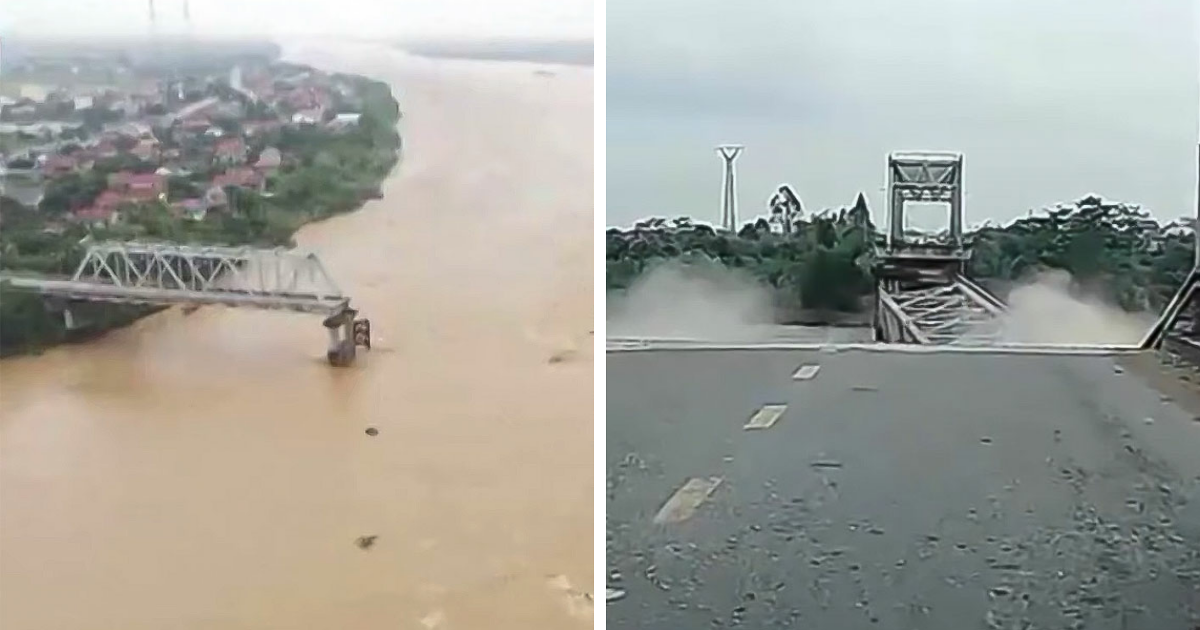 WATCH: Video Captures Typhoon Yagi Causing The Collapse Of A Busy Bridge In Vietnam