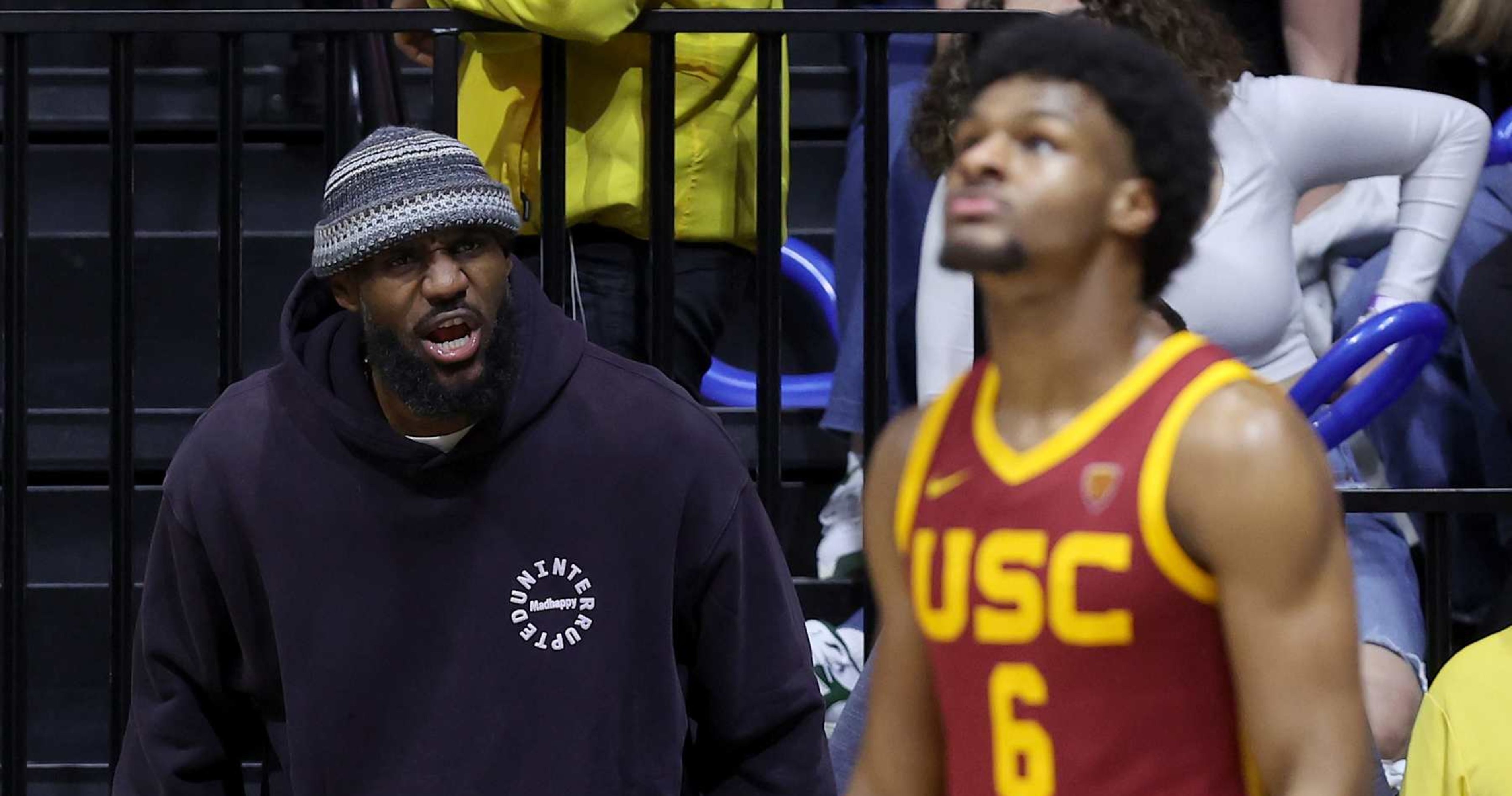 Video: Lakers' LeBron James Jokes Bronny Can Call Him 'GOAT,' Not 'Dad' On NBA Court