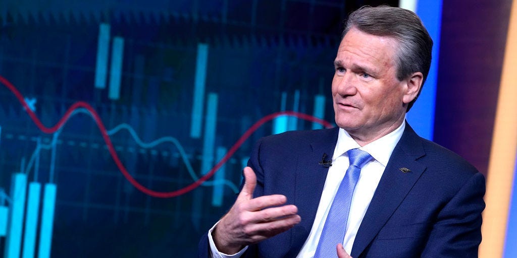 Delinquent debt is piling up. Here's why it's not a reason to worry about the US consumer, according to BofA CEO Brian Moynihan.