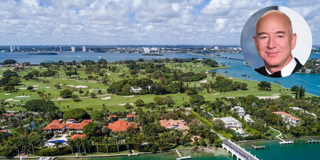 The guy who sold his Miami mansion to Jeff Bezos for $79 million is really angry he didn't charge more for it