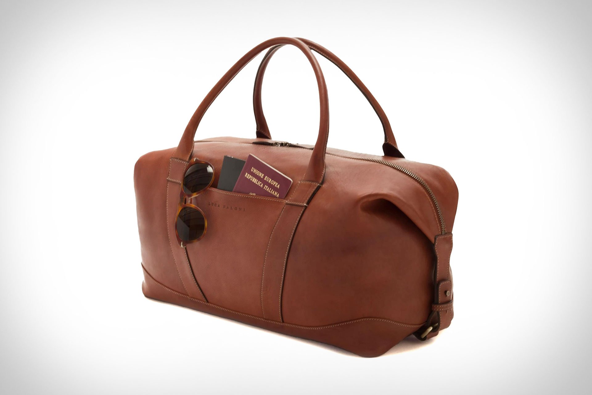 Luca Faloni Leather Weekender