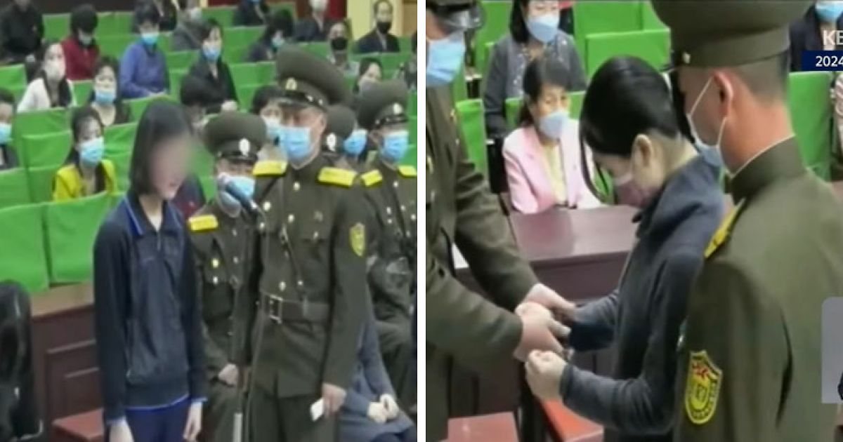 Teenage Girls Humiliated In Public Parade For Watching K-Drama In North Korea