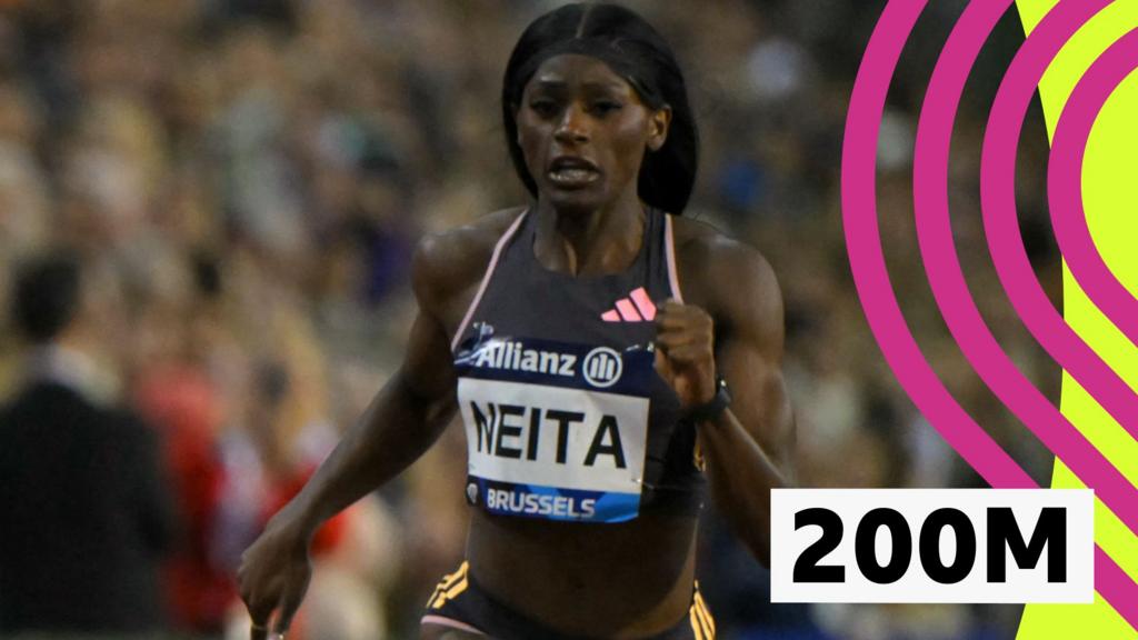 Brown beats GB's Neita to claim Diamond League 200m title