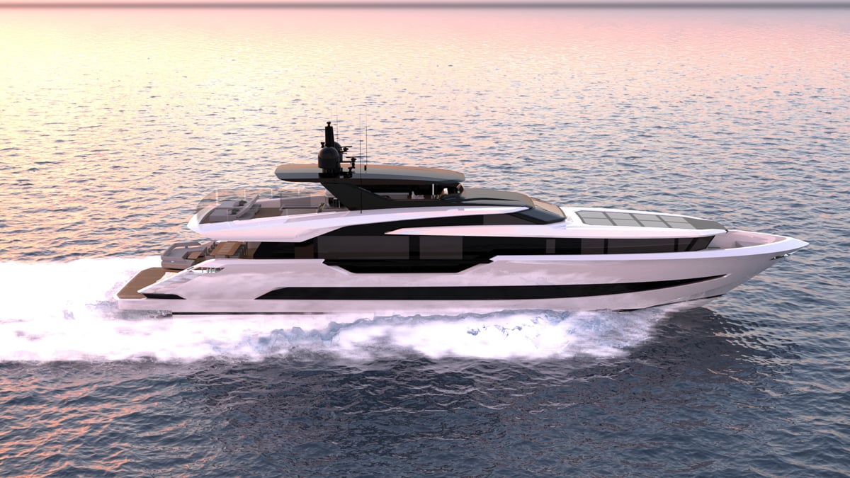 This New Superyacht Line Takes Design Cues From High-Performance Sports Cars