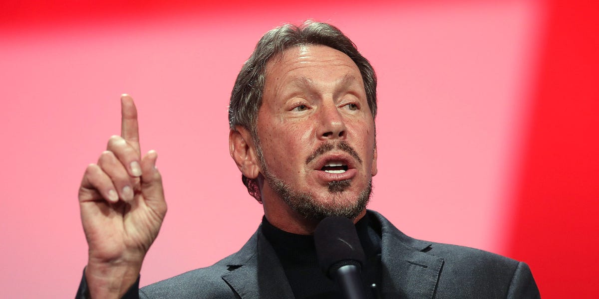 Oracle's Larry Ellison is now the world's 4th-richest person after a $57 billion wealth surge this year