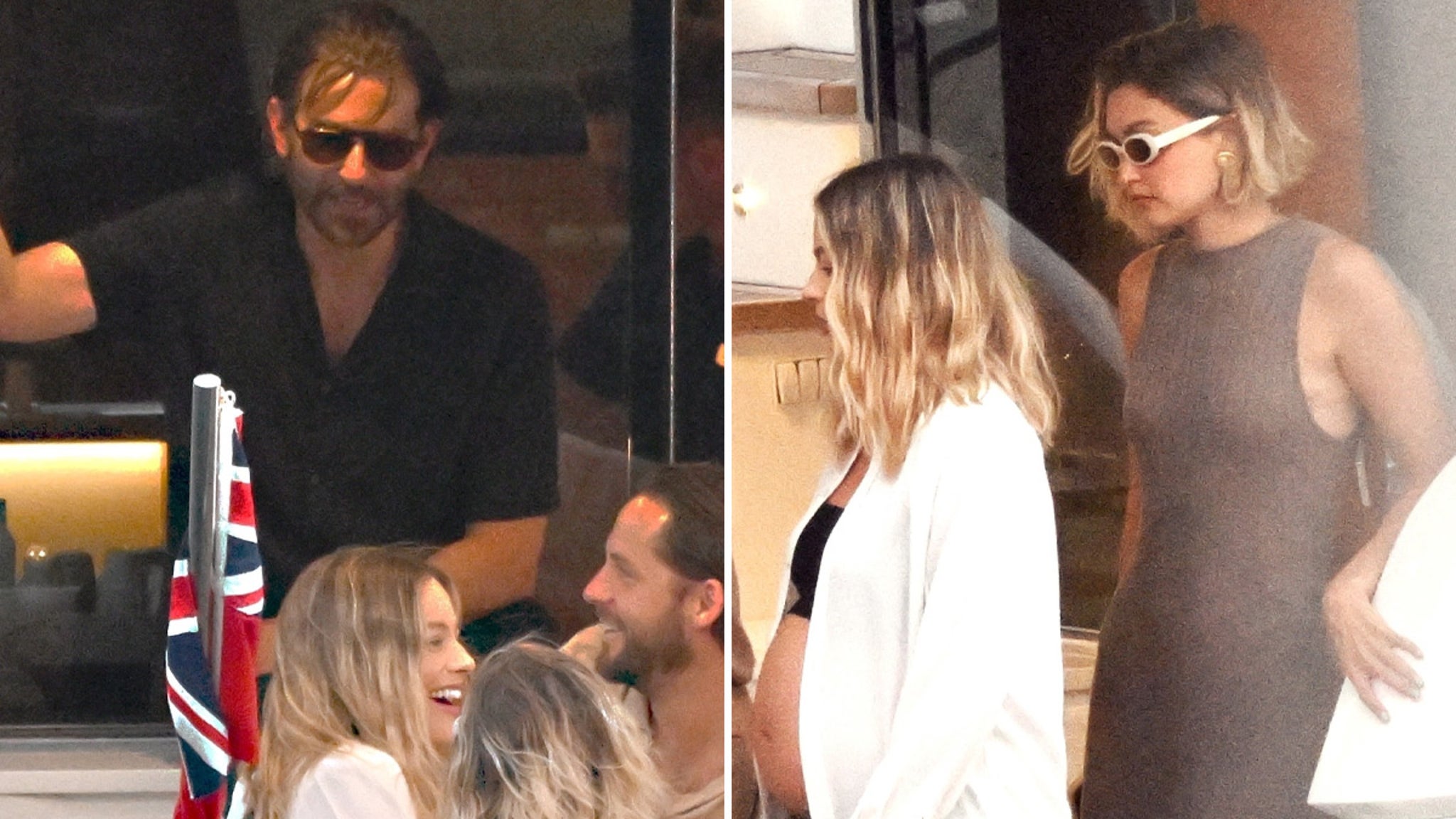 Margot Robbie's Bare Baby Belly Out on Bradley Cooper, Gigi Hadid Double Date