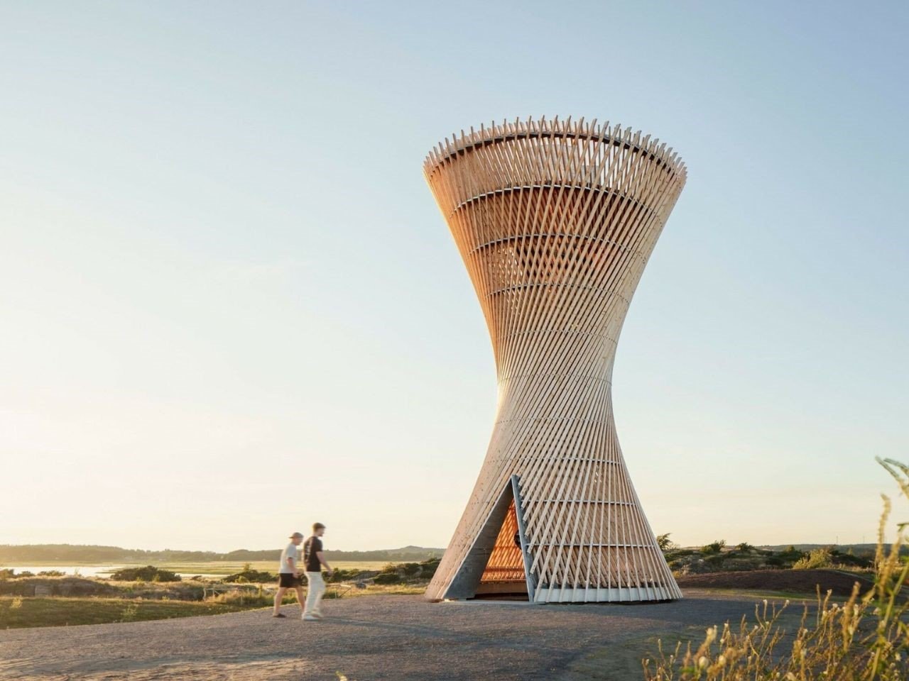 An Hourglass Shaped Observation Tower In Sweden Satisfies The Birdwatcher In You