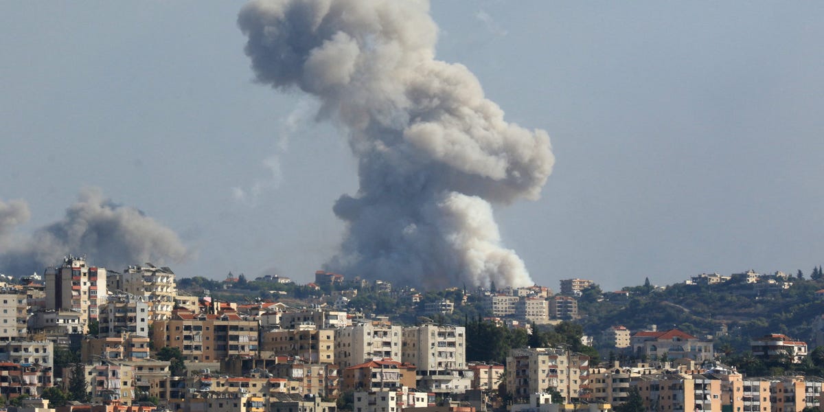 Photos show the chaos and devastation left in the wake of Israel's deadly blitz on Hezbollah's missiles