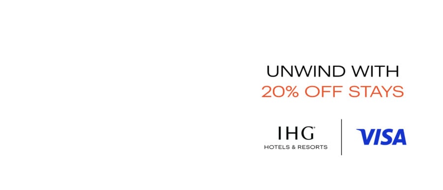 20% off best flexible rate for IHG hotels across Asia-Pacific when paying with Visa card