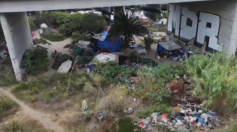 Former mayor shines light on growing homeless camp along San Diego River