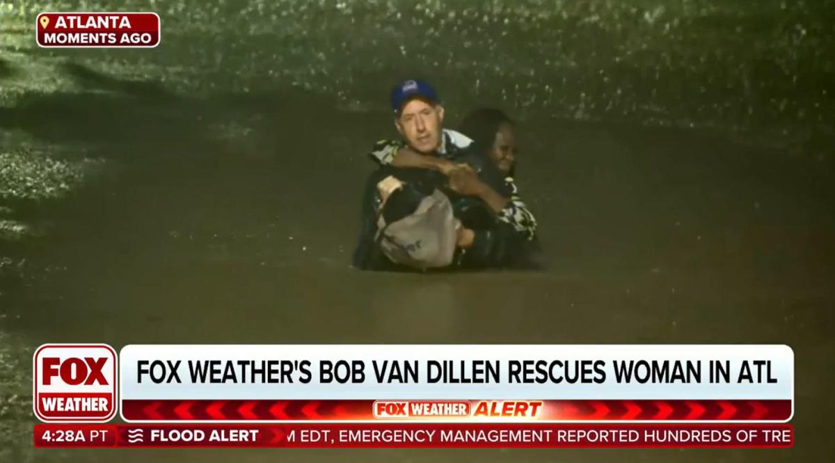 Meteorologist Cuts Live Shot To Save Screaming Woman From Submerged Car In Atlanta