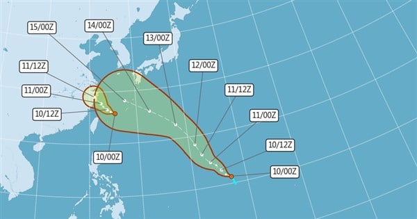 2 tropical storms could form near Taiwan on Wednesday