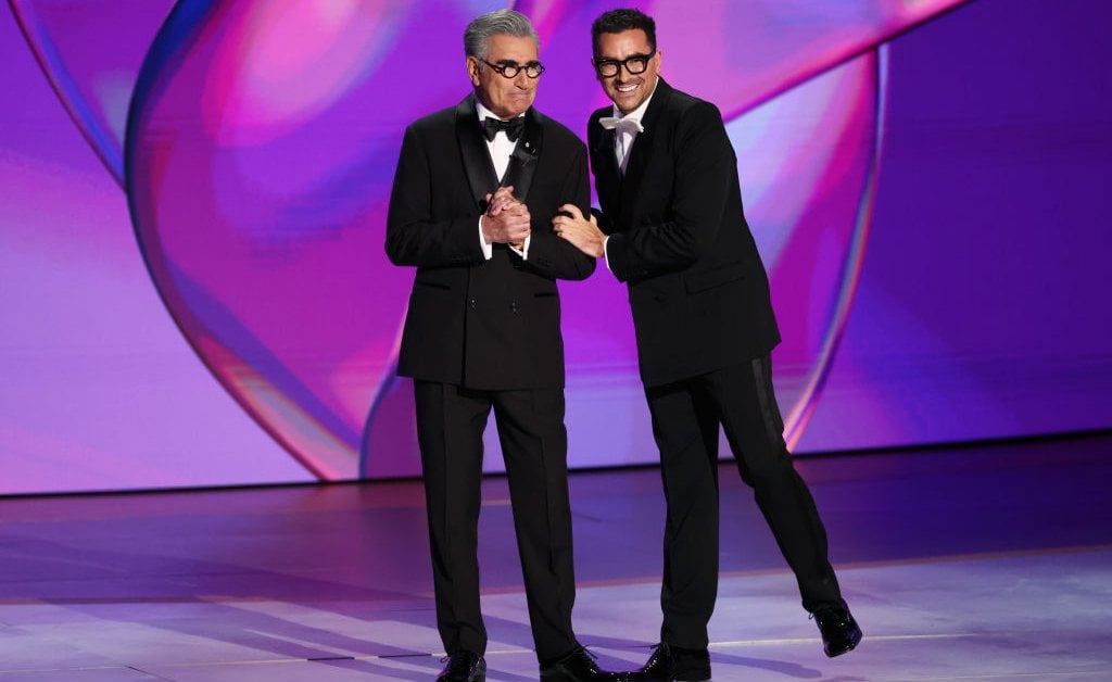 Eugene and Dan Levy Made Hosting the Emmys Look Easy