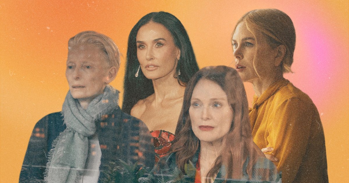 While Brad Pitt and George Clooney Settle Into Silver-Fox Charm, Their Female Peers Are the True Stars of the Season