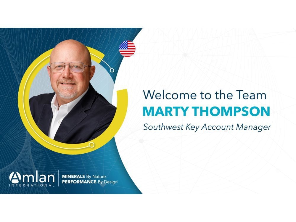 Amlan International Appoints Marty Thompson as Southwest U.S. Key Accounts Manager